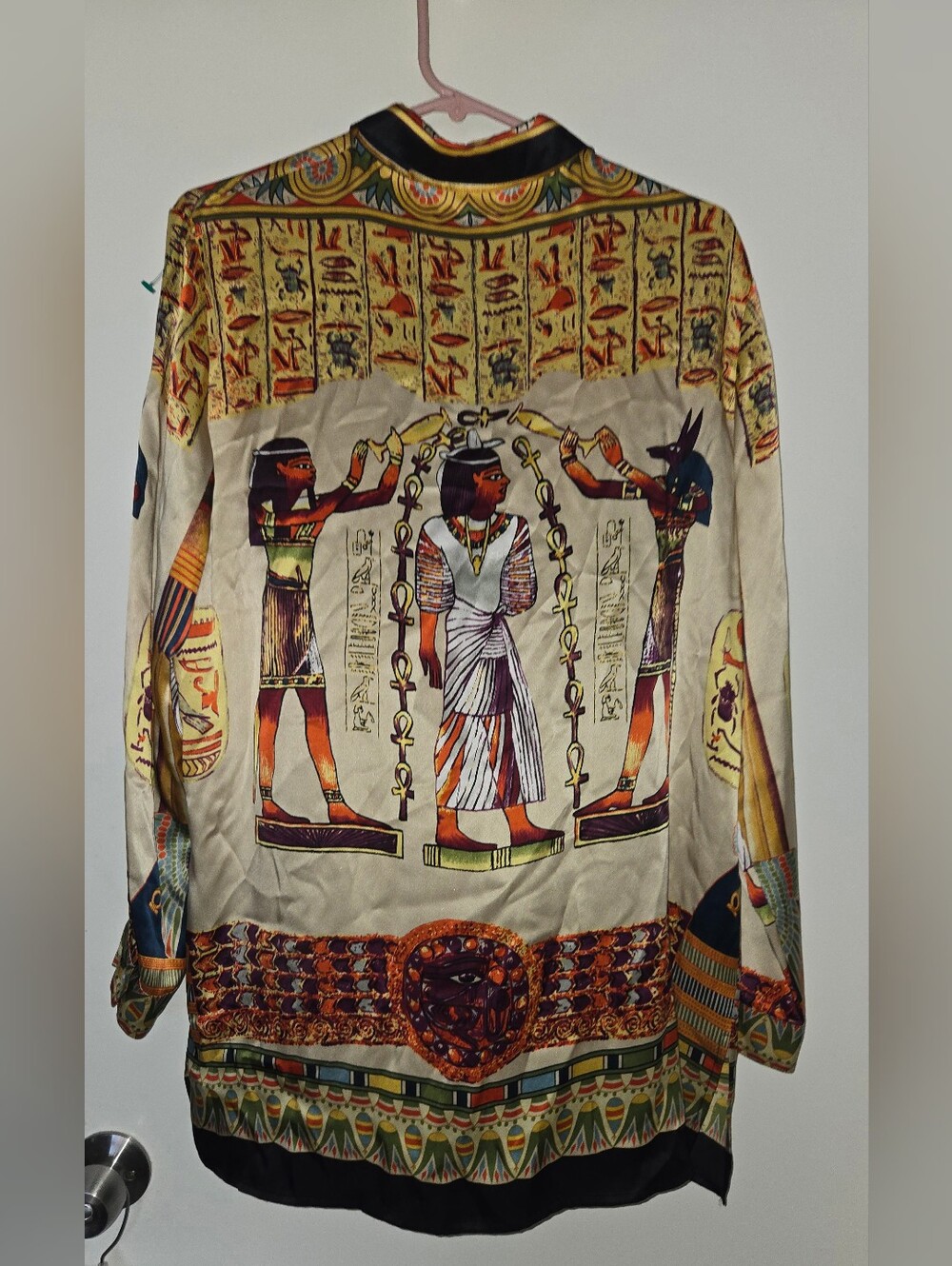 Vintage 90s Spiegel Egyptian Motif Blouse